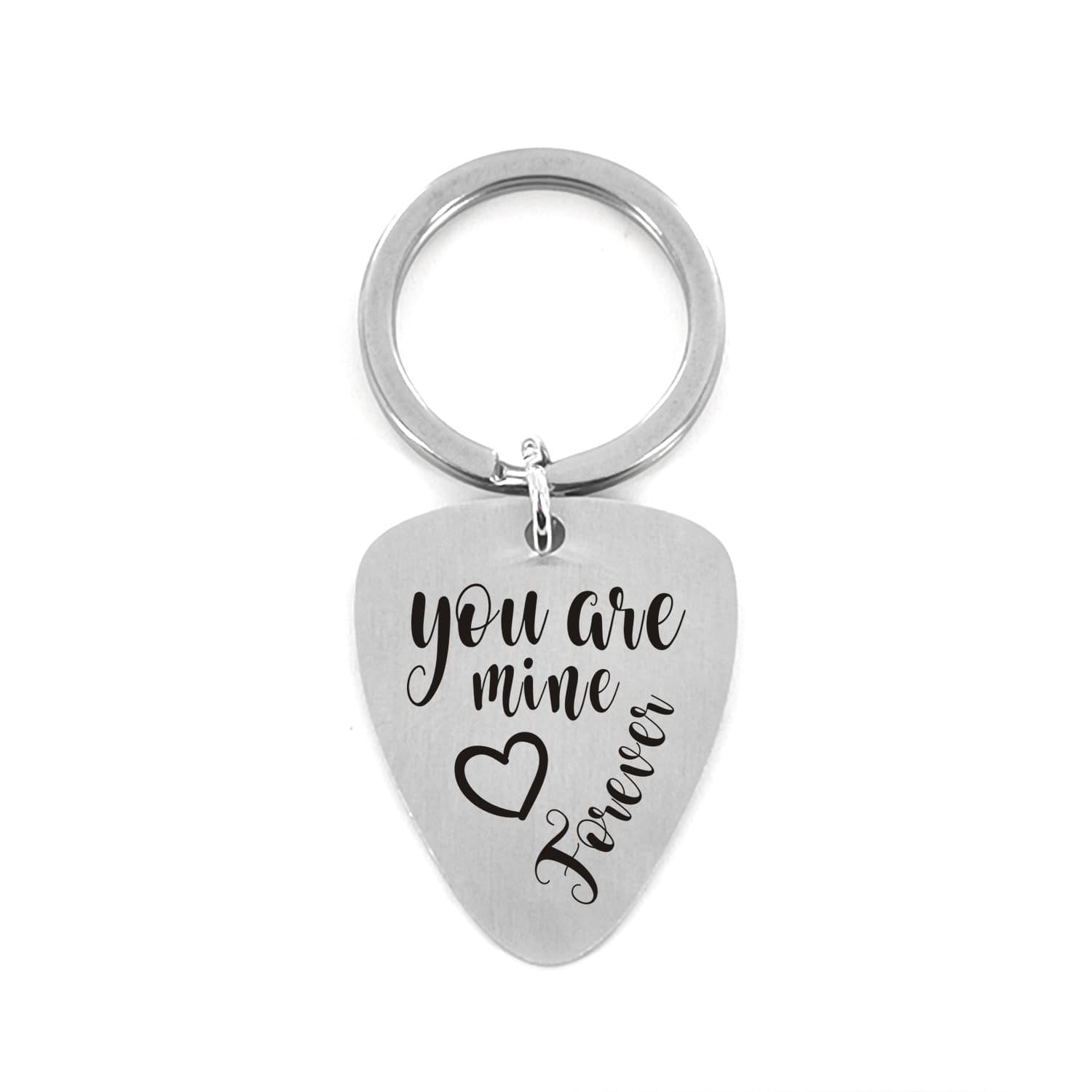 Guitar Pick Keychains You Are Mine Forever - Customized Guitar Pick Keychain GiveMe-Gifts
