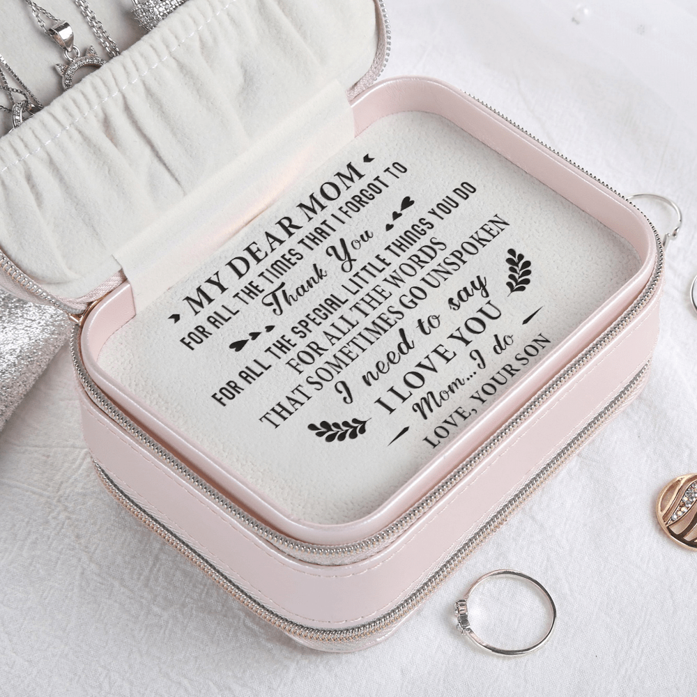 Jewelry Boxes Son To Mom - I Love You Personalized Jewelry Box Pink GiveMe-Gifts