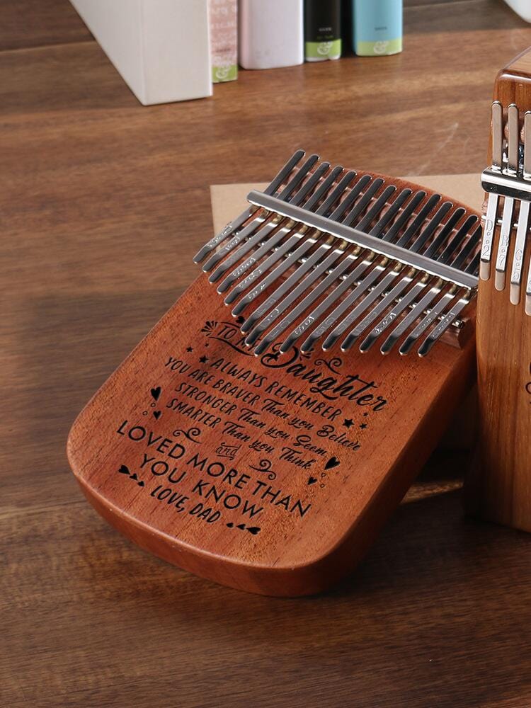 Kalimba Dad To Daughter - You Are Loved More 17 Keys Thump Piano GiveMe-Gifts