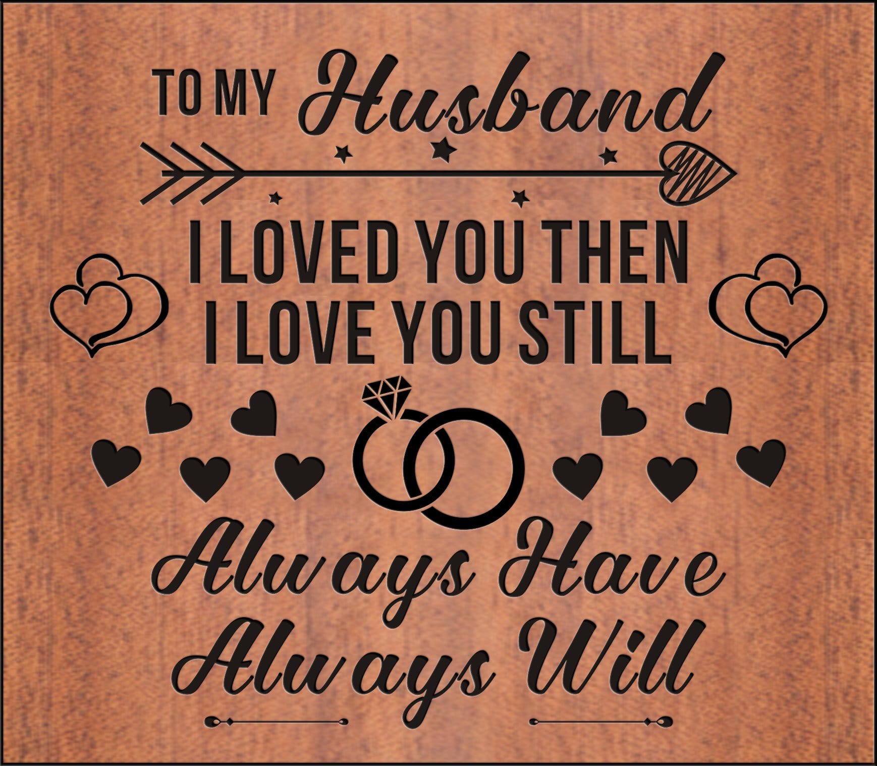 Kalimba To My Husband - I Love You Always 17 Keys Thump Piano GiveMe-Gifts