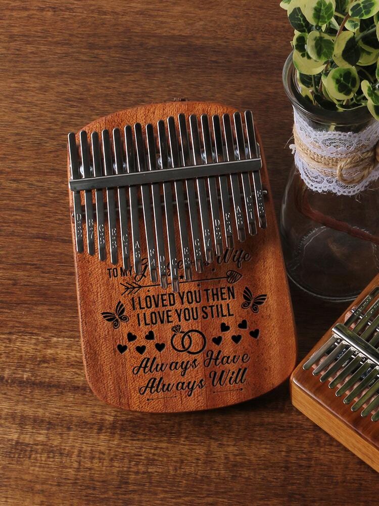 Kalimba To My Wife - I Love You Always 17 Keys Thump Piano GiveMe-Gifts