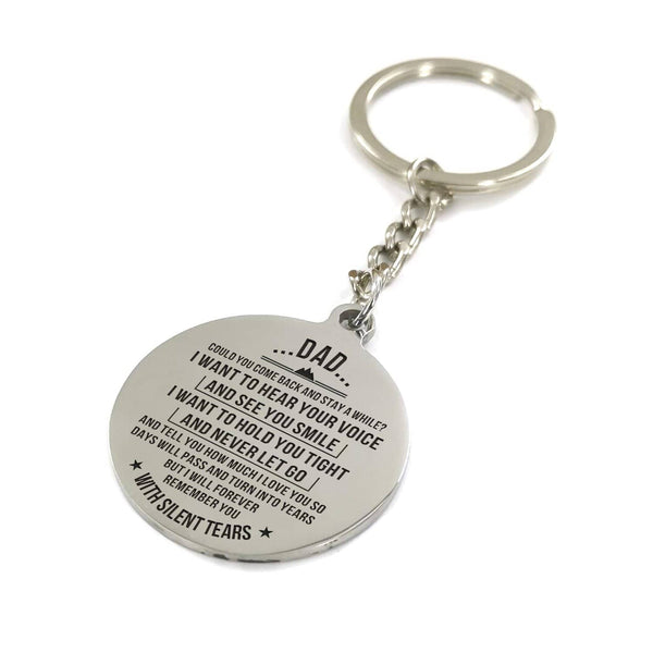 Keychains To My Dad - I Will Forever Remember You Personalized Keychain GiveMe-Gifts