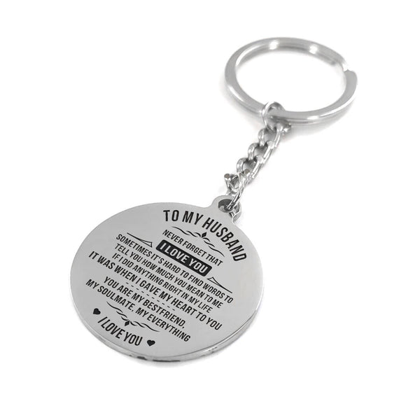 Keychains To My Husband - My Everything Personalized Keychain GiveMe-Gifts
