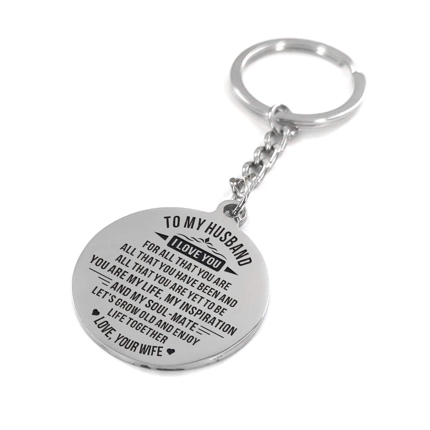 Keychains For Husband To My Husband - You Are My Life Personalized Keychain GiveMe-Gifts