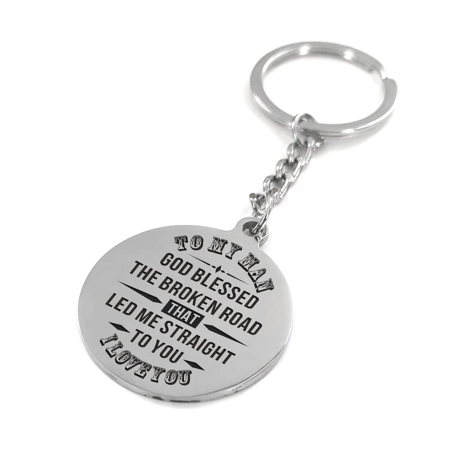 Keychains To My Man - I Love You Personalized Keychain GiveMe-Gifts