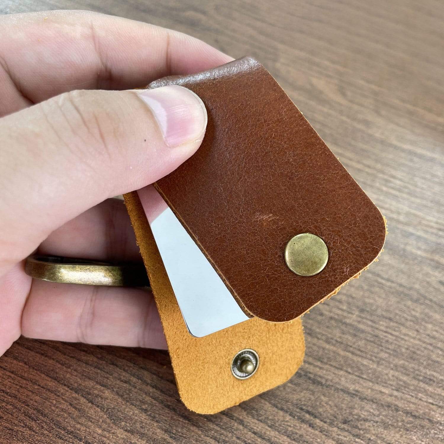 Keychains To My Boyfriend - I Love You Leather Customized Keychain GiveMe-Gifts