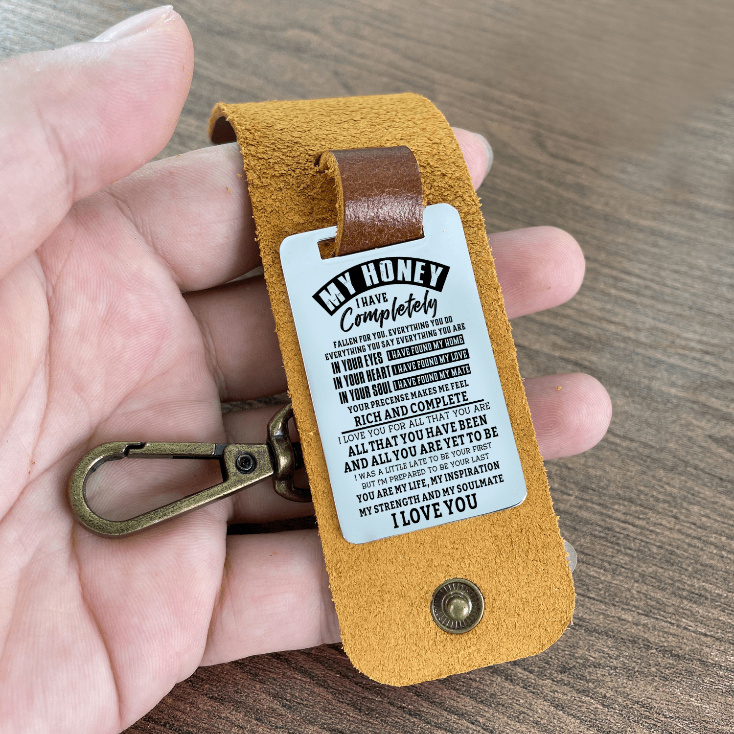 Keychains To My Honey - You Are My Life Leather Customized Keychain GiveMe-Gifts