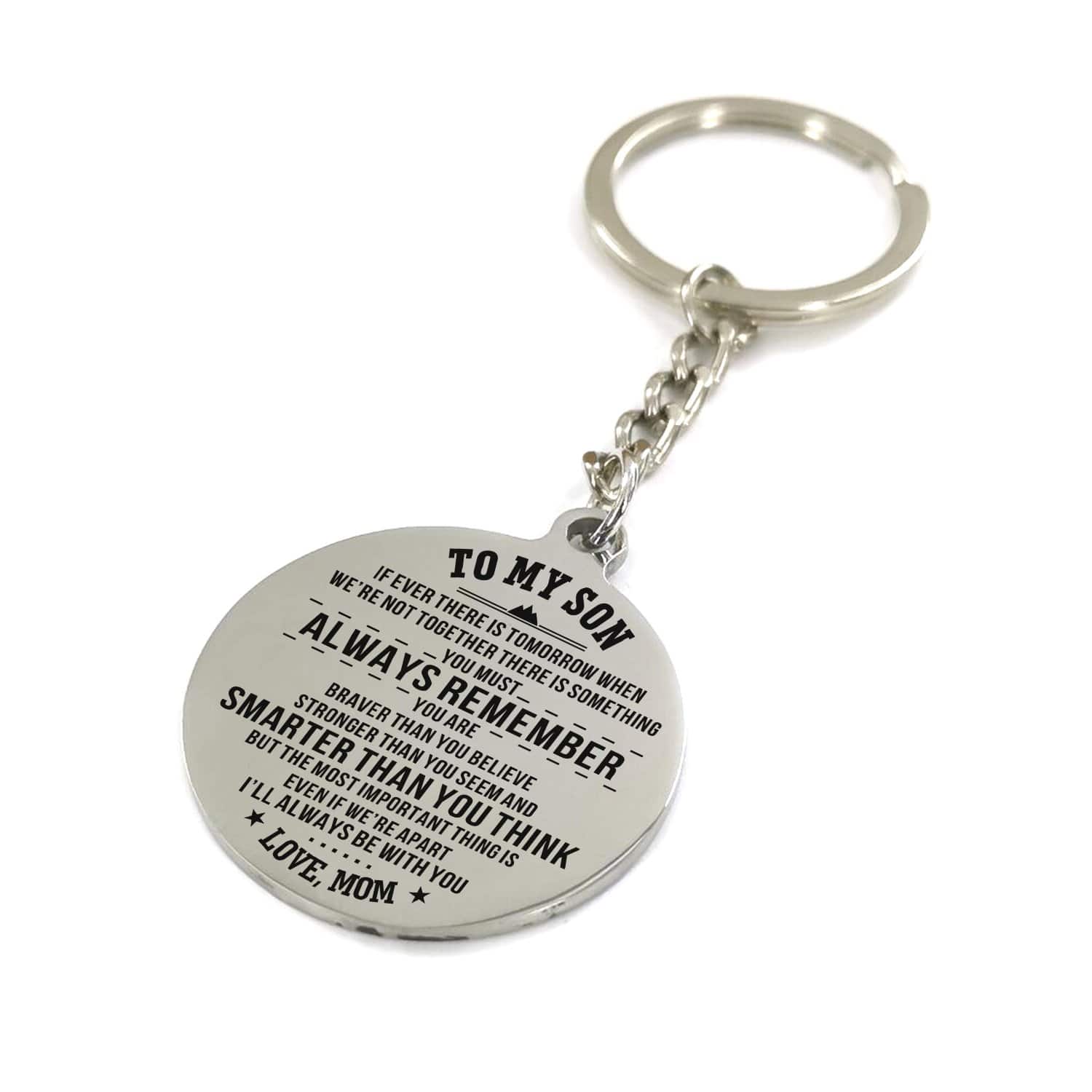 Keychains Mom To Son - I Will Always Be With You Personalized Keychain GiveMe-Gifts