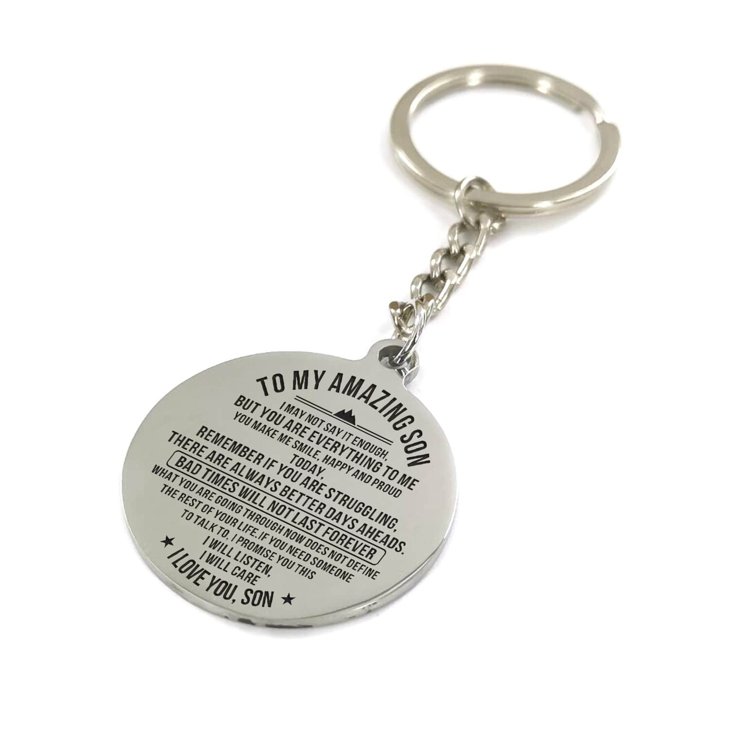Keychains To My Amazing Son - You Are Everything To Me Personalized Keychain GiveMe-Gifts