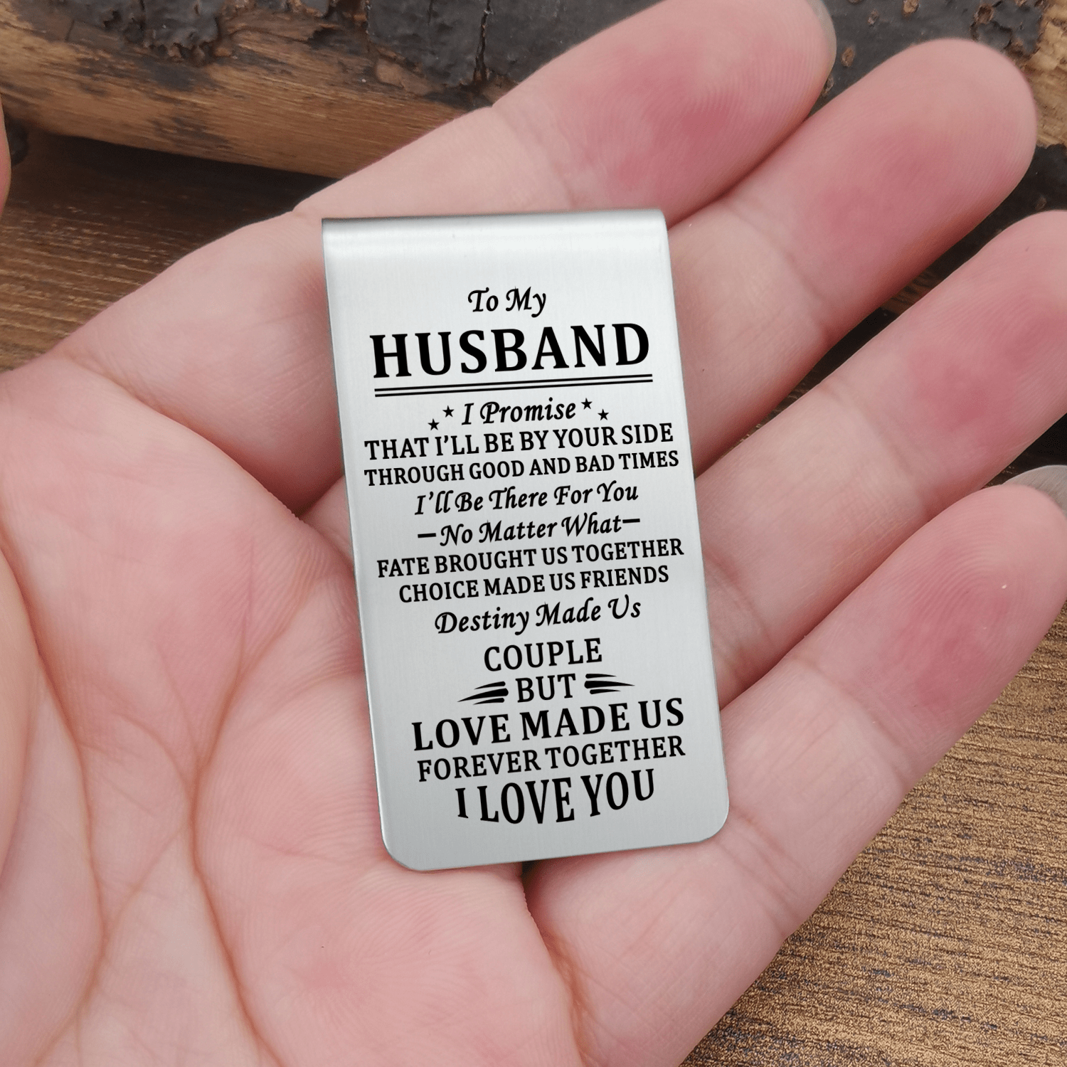 Money Clips To My Husband - Love Made Us Forever Together Engraved Money Clip GiveMe-Gifts