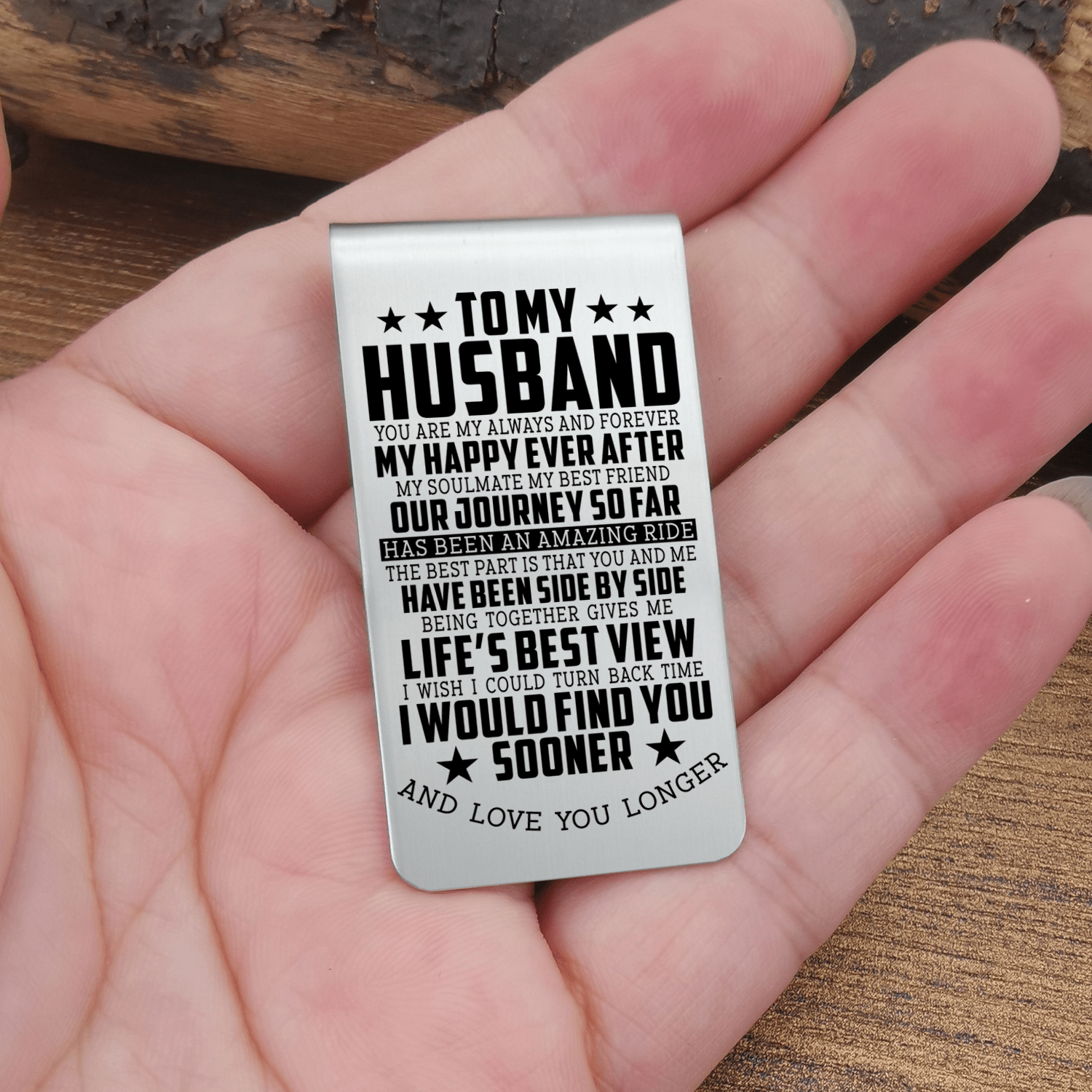 Money Clips To My Husband - You Are My Happy Ever After Engraved Money Clip GiveMe-Gifts