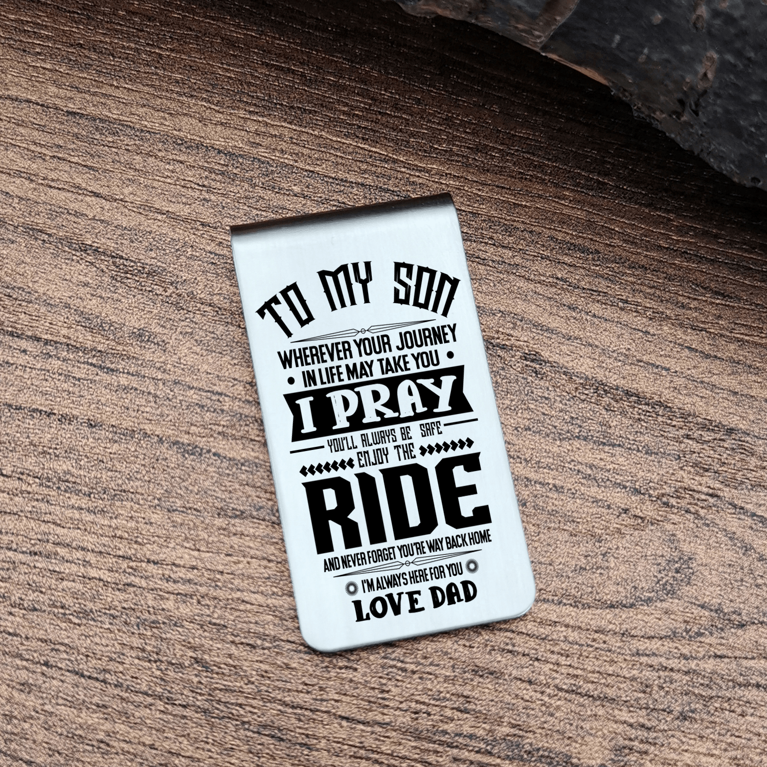 Money Clips Dad To Son - Enjoy The Ride Engraved Money Clip GiveMe-Gifts