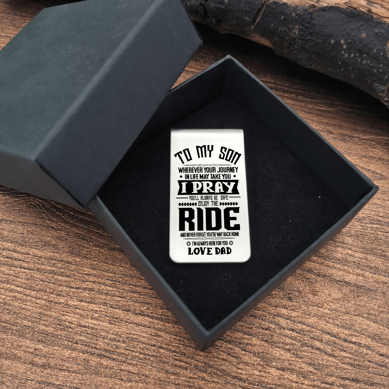 Money Clips Dad To Son - Enjoy The Ride Engraved Money Clip GiveMe-Gifts
