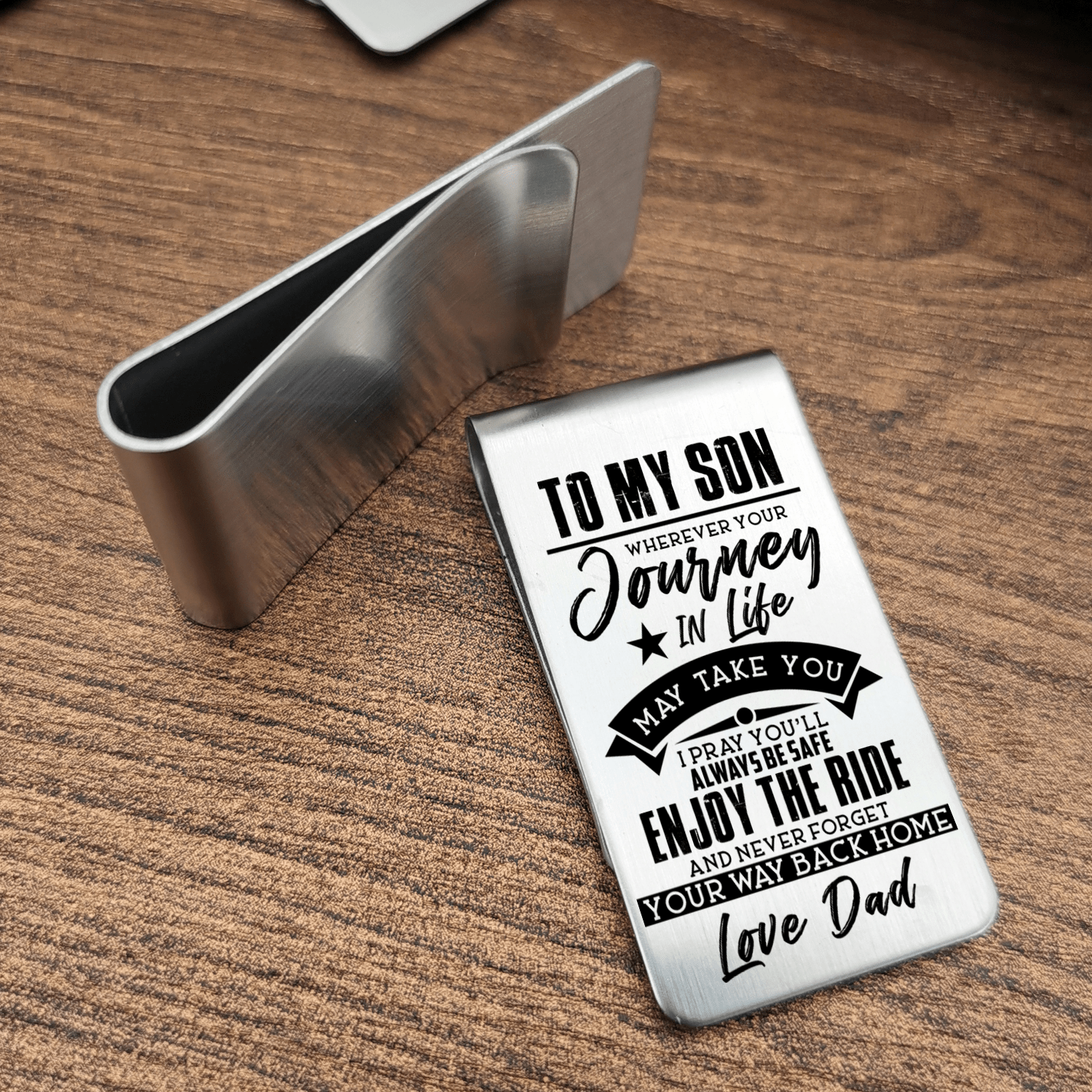 Money Clips Dad To Son - You Will Always Be Safe Engraved Money Clip GiveMe-Gifts
