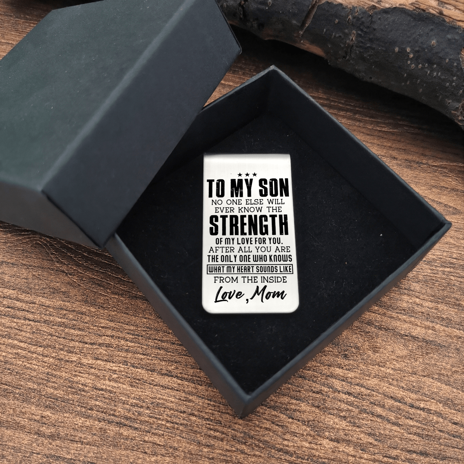 Money Clips Mom To Son - The Strength Of My Love For You Engraved Money Clip GiveMe-Gifts