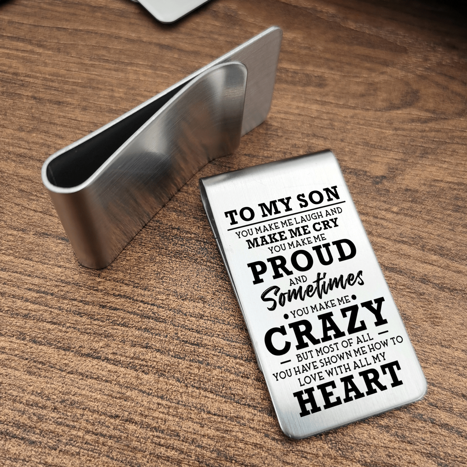 Money Clips To My Son - You Make Me Proud Engraved Money Clip GiveMe-Gifts