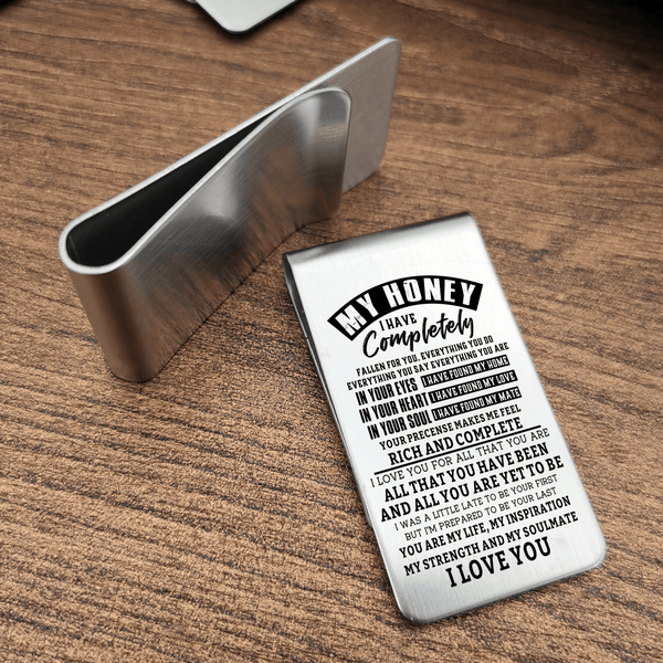 Money Clips To My Honey - You Are My Life Engraved Money Clip GiveMe-Gifts