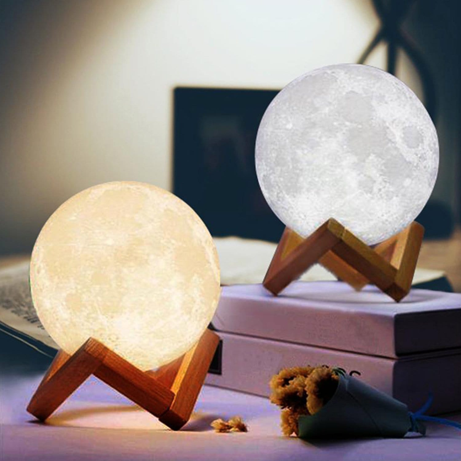 Moon Lamp To My Wife I Love You Always & Forever - 3D LED Engraving Moon Lamp GiveMe-Gifts