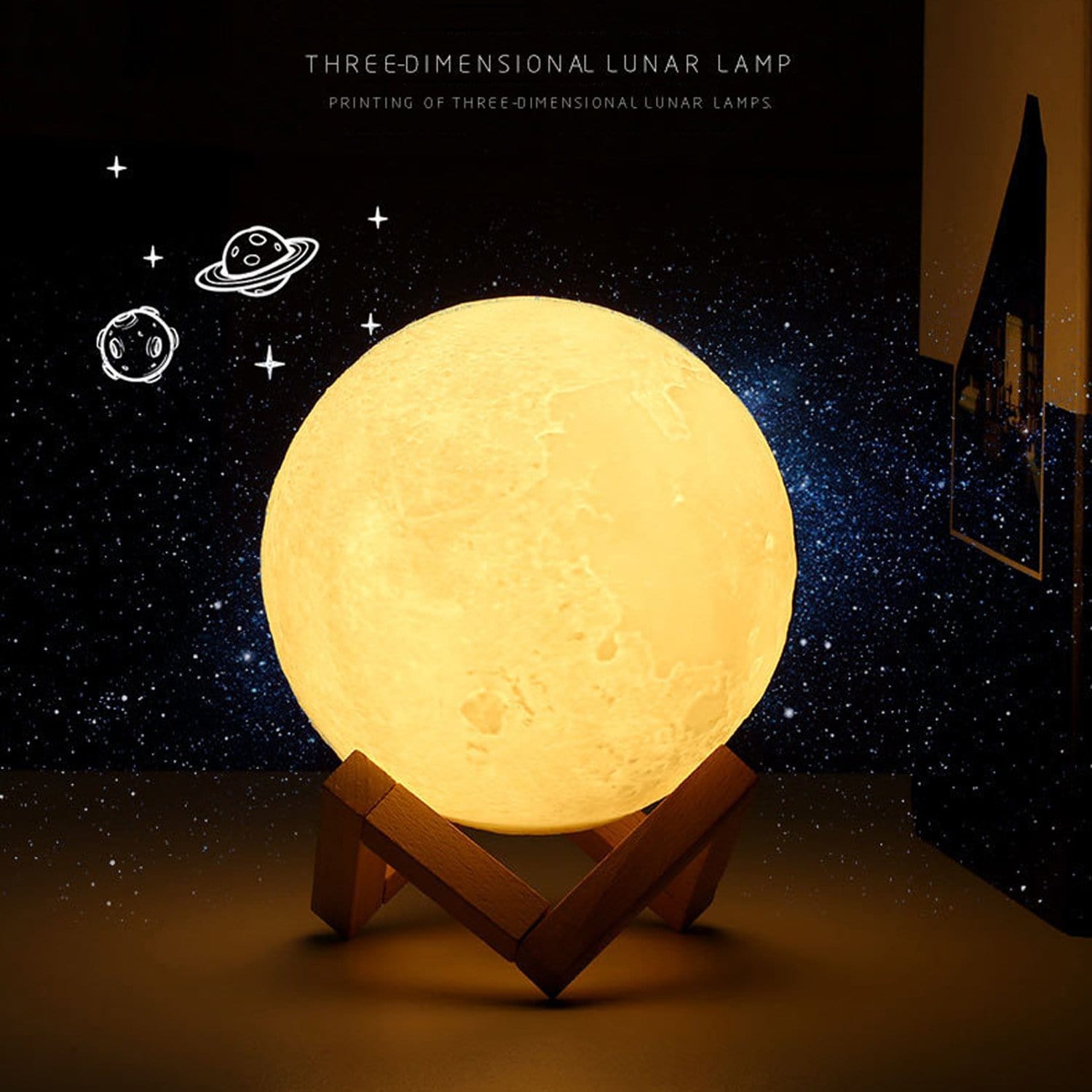 Moon Lamp To My Wife Marrying You Is The Best Decision - 3D LED Engraving Moon Lamp GiveMe-Gifts