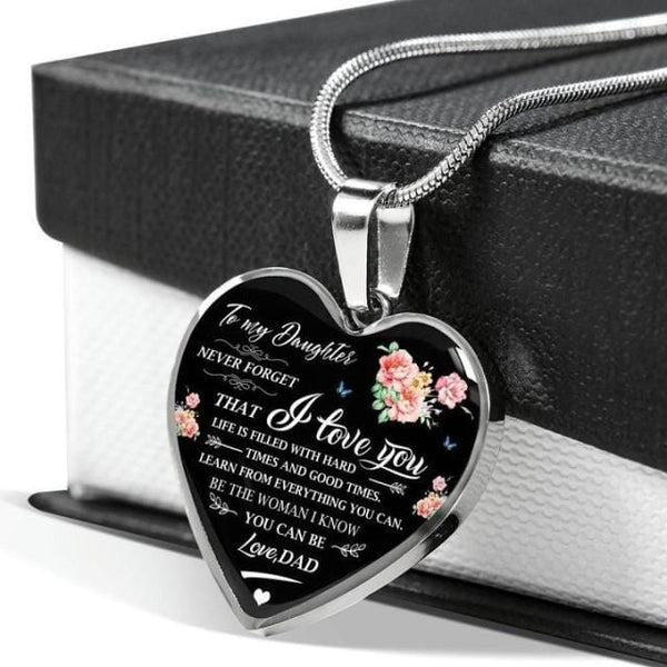 Necklaces Dad To Daughter - I Know You Can Be Engraved Heart Necklace LGS0760 GiveMe-Gifts