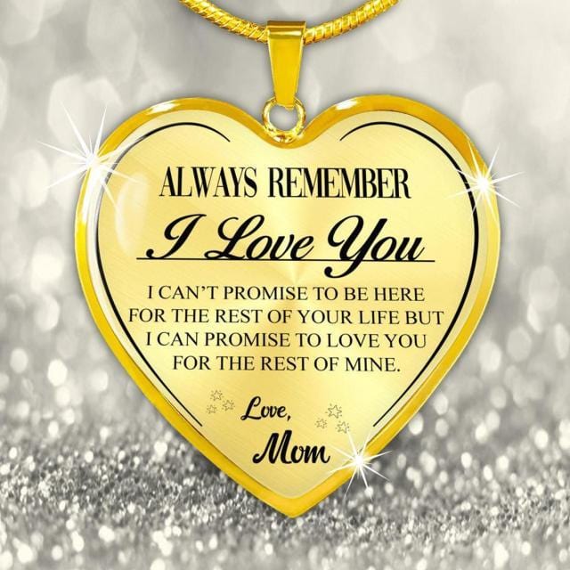Necklaces Mom To Daughter - Always Remember I Love You Engraved Heart Necklace GiveMe-Gifts