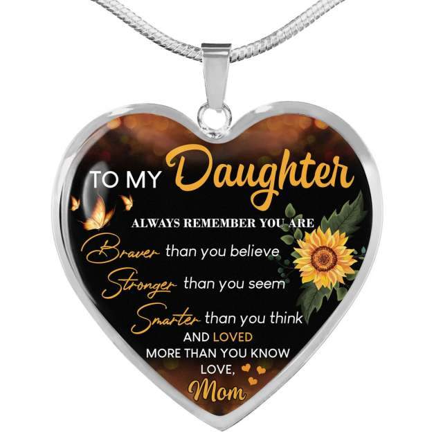 Necklaces Mom To Daughter - Your Are Loved More Heart Necklace LGS1333 GiveMe-Gifts