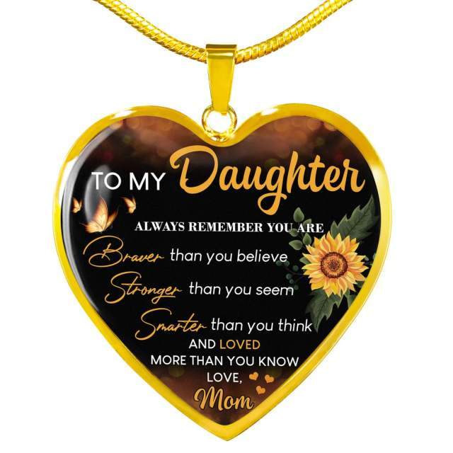 Necklaces Mom To Daughter - Your Are Loved More Heart Necklace LGS1334 GiveMe-Gifts