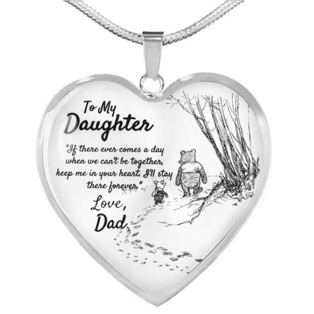 Necklaces To My Daughter - I Love You More Engraved Heart Necklace Dad To Daughter 3 GiveMe-Gifts