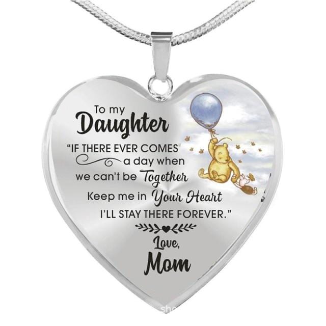 Necklaces To My Daughter - I Love You More Engraved Heart Necklace Mom To Daughter 7 GiveMe-Gifts