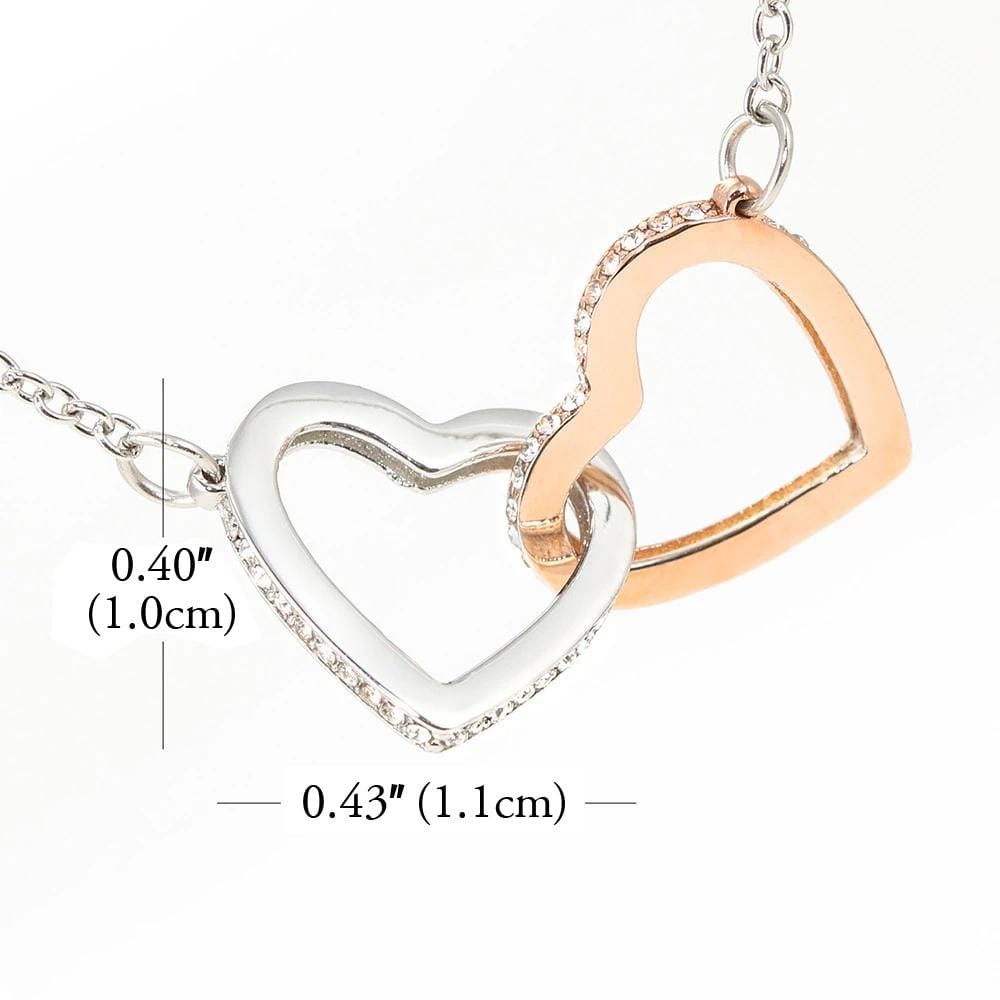 Necklaces For Granddaughter Grandma To Granddaughter - I Love You Forever Interlocking Heart Necklace GiveMe-Gifts