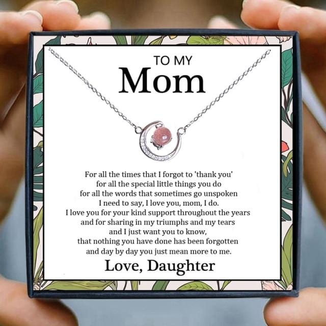 Necklaces Daughter To Mom - I Love You Moon Necklace txx194j16Gift Box GiveMe-Gifts