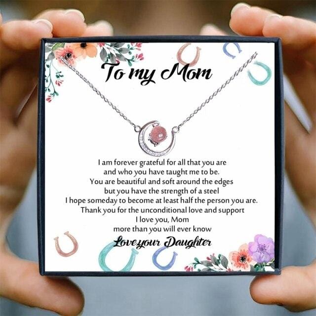 Necklaces Daughter To Mom - I Love You Moon Necklace txx194j1 Gift Box GiveMe-Gifts
