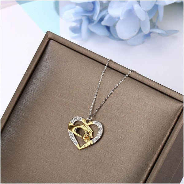Necklaces Mom and Baby Heart Lovely Necklace GiveMe-Gifts