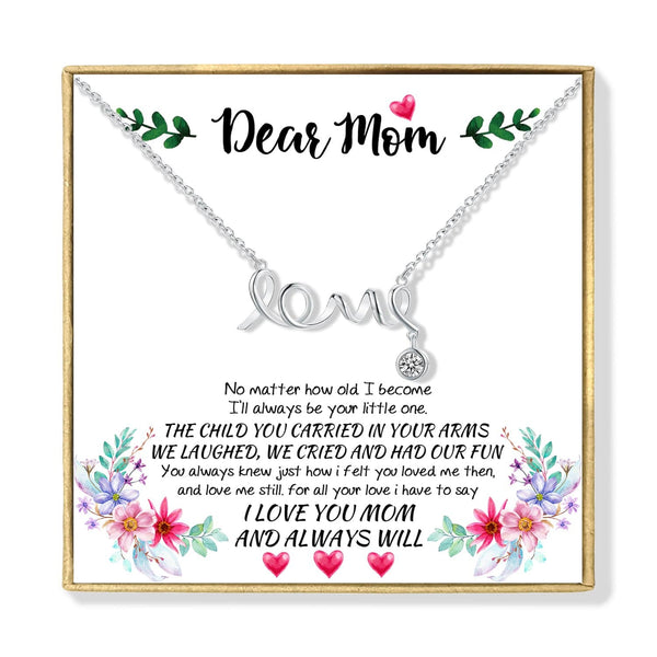 Necklaces To My Mom - I Love You Always Love Pendant Necklace GiveMe-Gifts