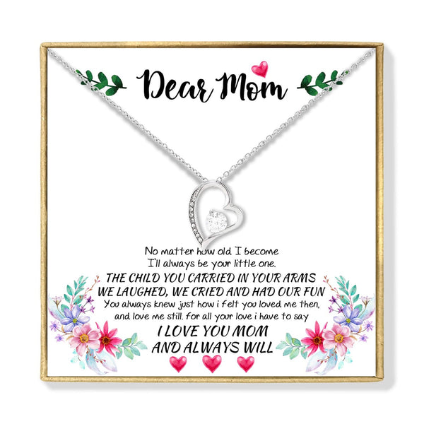 Necklaces To My Mom - I Love You And Always Will Heart Necklace GiveMe-Gifts