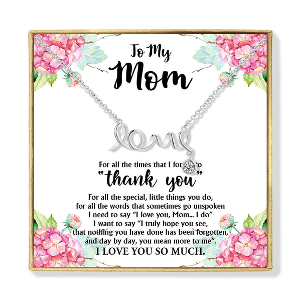 Necklaces To My Mom - I Love You So Much Love Pendant Necklace GiveMe-Gifts