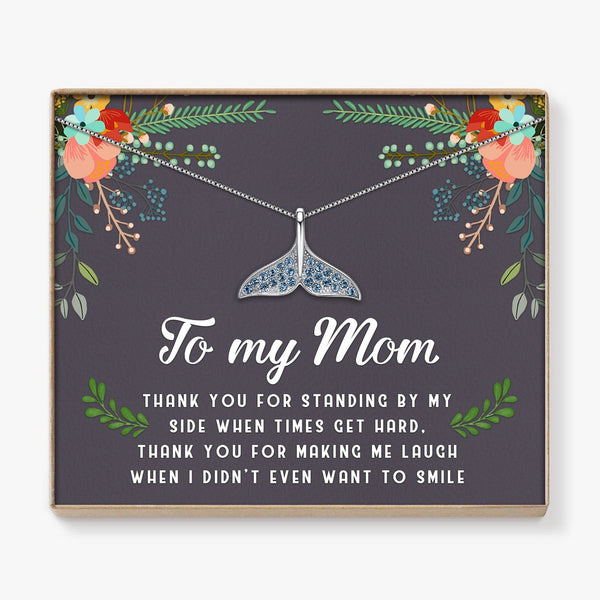 Necklaces To My Mom - Thank You For Standing By My Side Mermaid Necklace GiveMe-Gifts