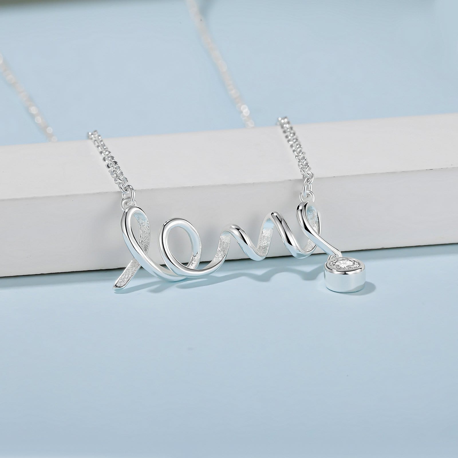 Necklaces To My Mom - Thank You Love Pendant Necklace GiveMe-Gifts