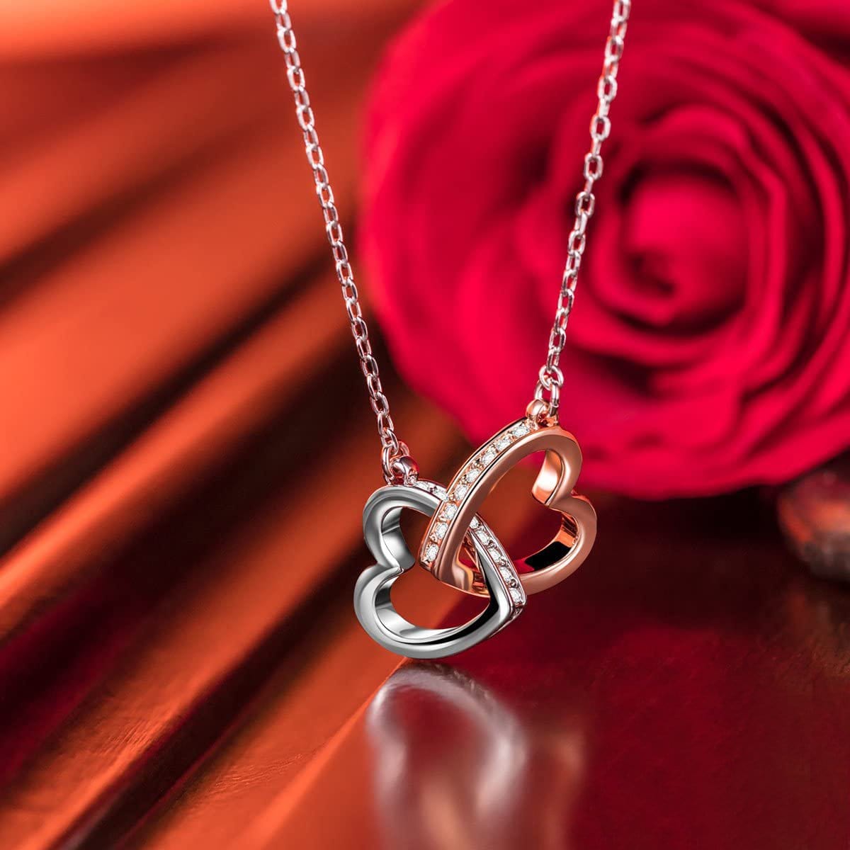 Necklaces To My Future Wife - You Are My Love Interlocking Heart Necklace GiveMe-Gifts