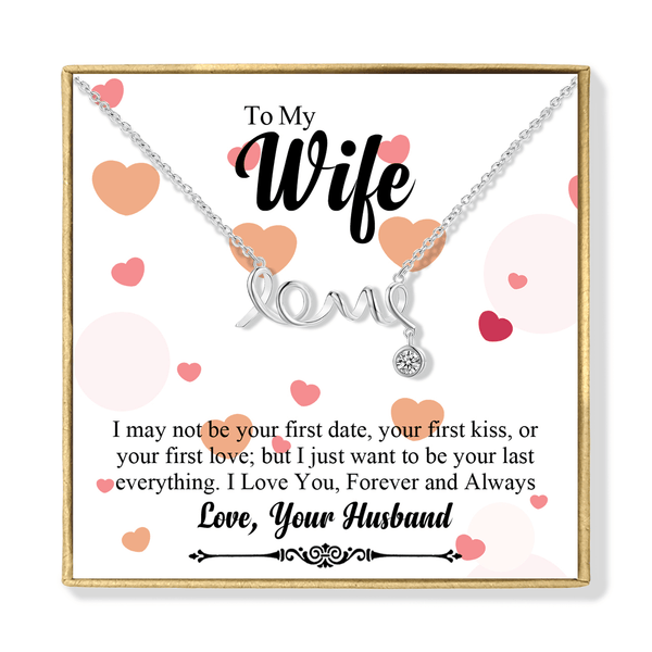 Necklaces To My Wife - I Love You Forever Love Pendant Necklace GiveMe-Gifts