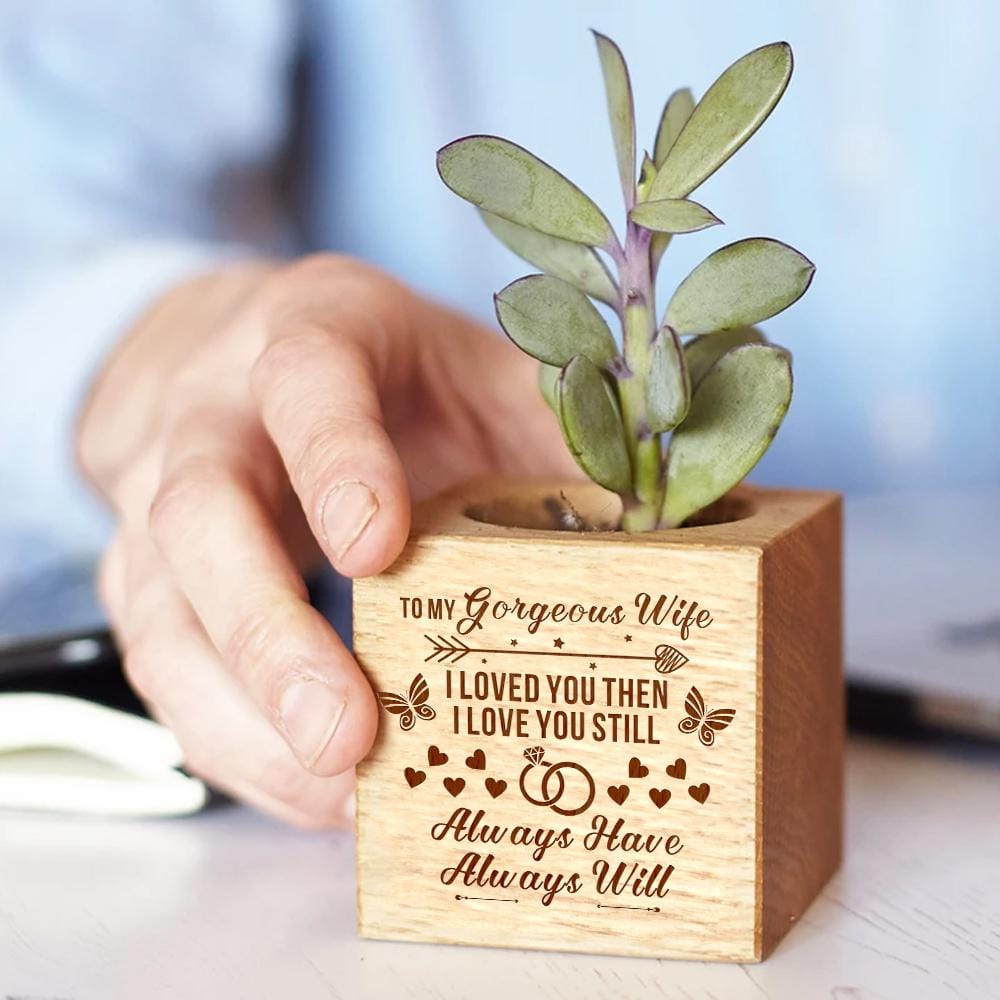Plant Pot To My Wife I Always Love You Engraved Plant Pot GiveMe-Gifts