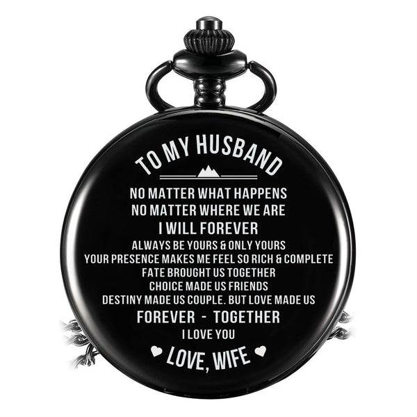 Pocket Watches To My Husband - Forever Together I Love You Pocket Watch GiveMe-Gifts