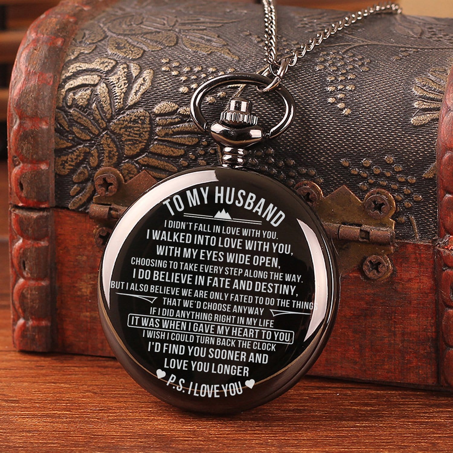 Pocket Watches To My Husband - I Do Believe In Fate And Destiny Pocket Watch GiveMe-Gifts