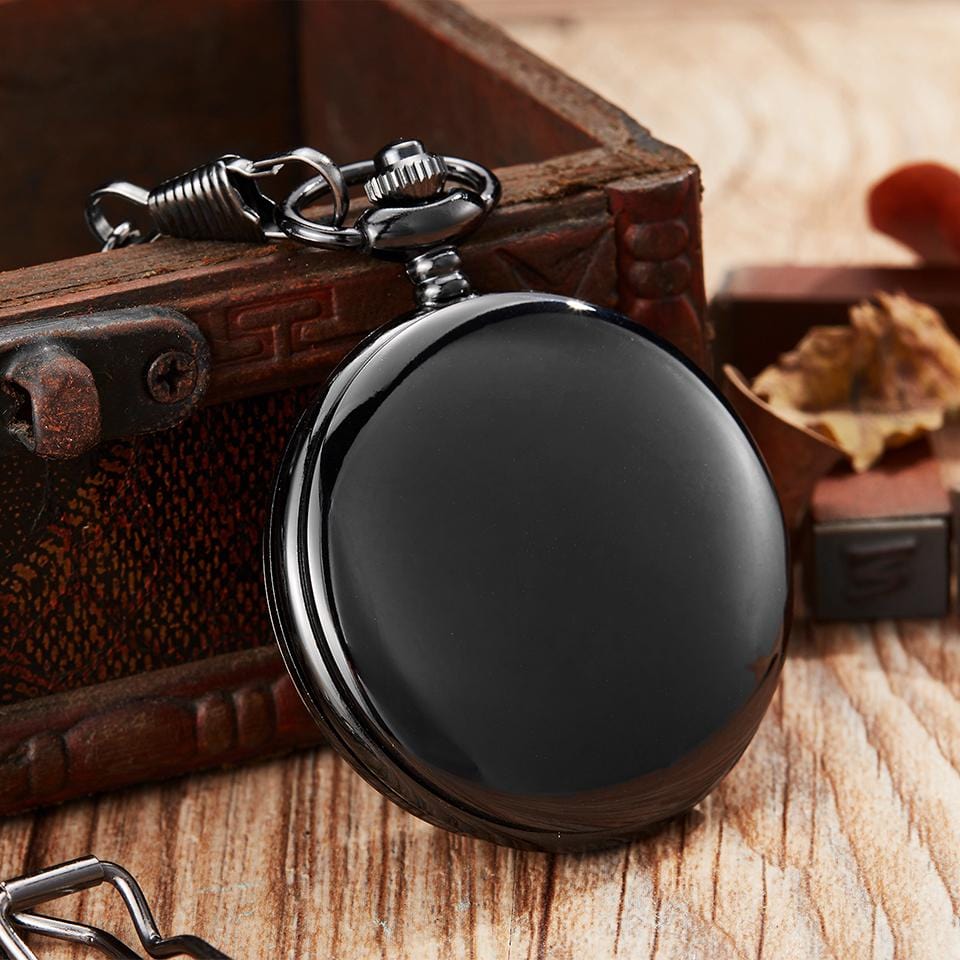 Pocket Watches To My Husband - I Love You Still Black Engraved Pocket Watch GiveMe-Gifts