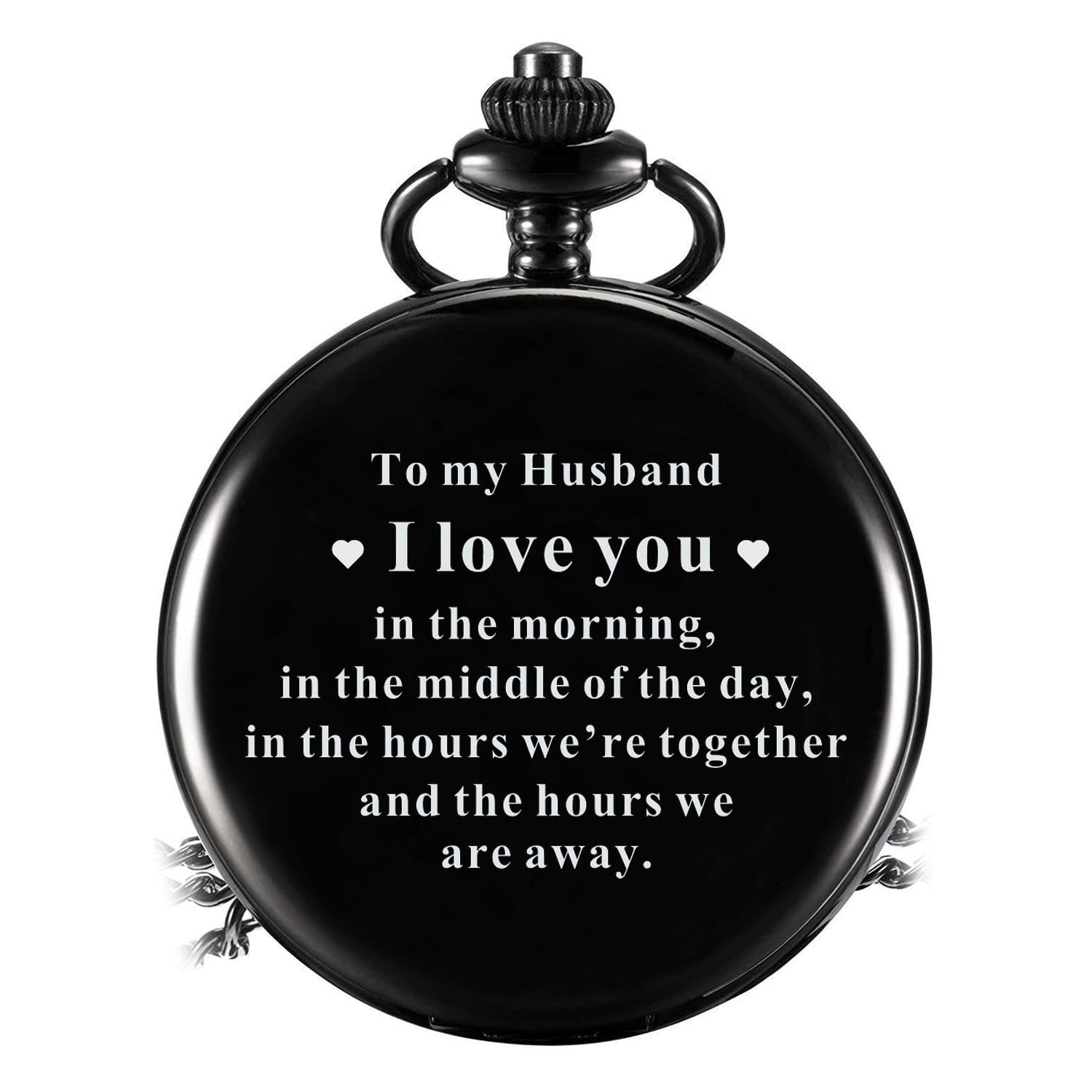 Pocket Watches To My Husband - Love You All The Time Pocket Watch GiveMe-Gifts