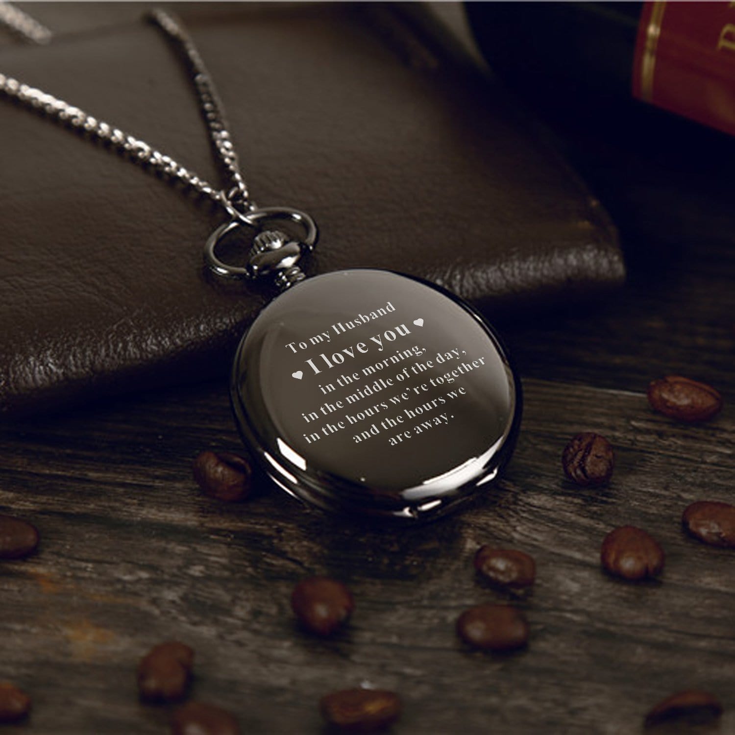 Pocket Watches To My Husband - Love You All The Time Pocket Watch GiveMe-Gifts