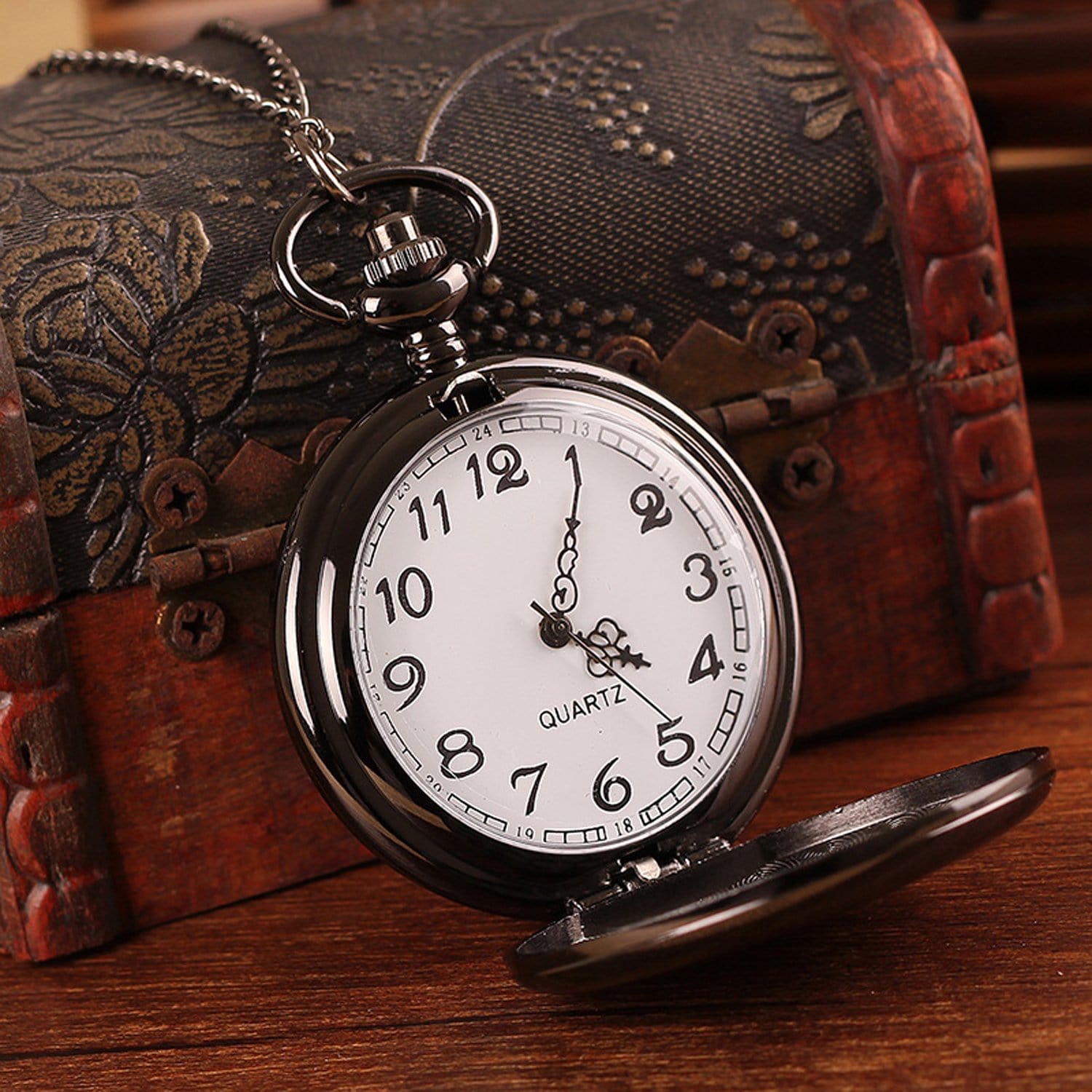 Pocket Watches To My Boyfriend - I Give You My Love Unconditionally Pocket Watch GiveMe-Gifts