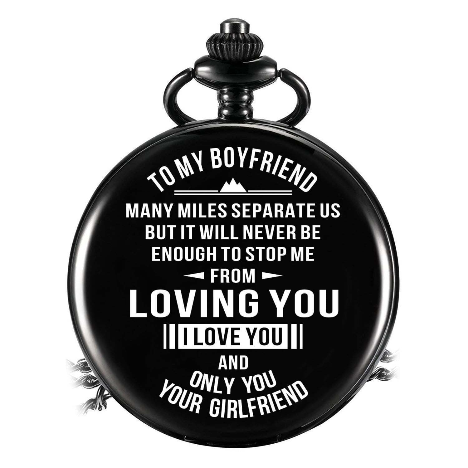 Pocket Watches To My Boyfriend - Loving You Pocket Watch GiveMe-Gifts