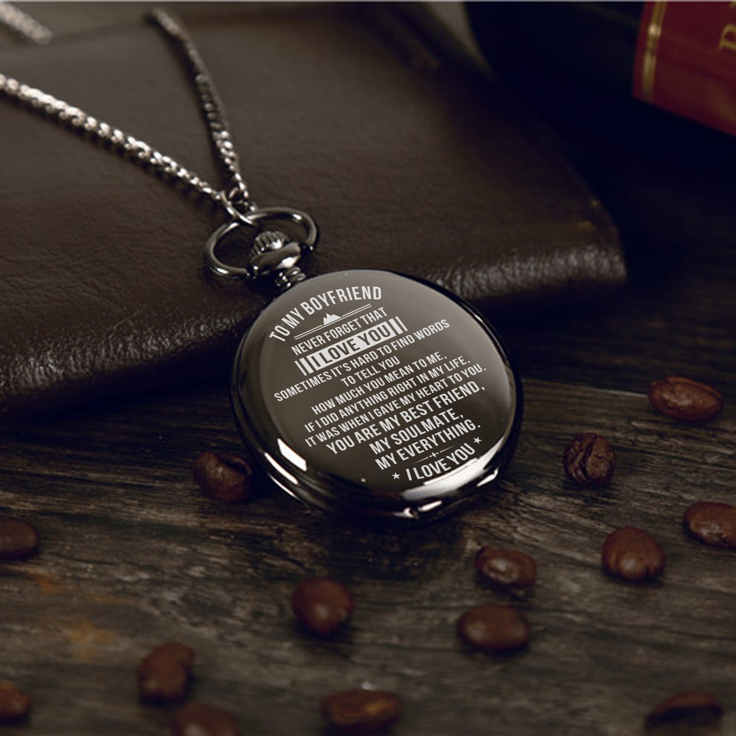 Pocket Watches To My Boyfriend - Never Forget That I Love You Pocket Watch GiveMe-Gifts