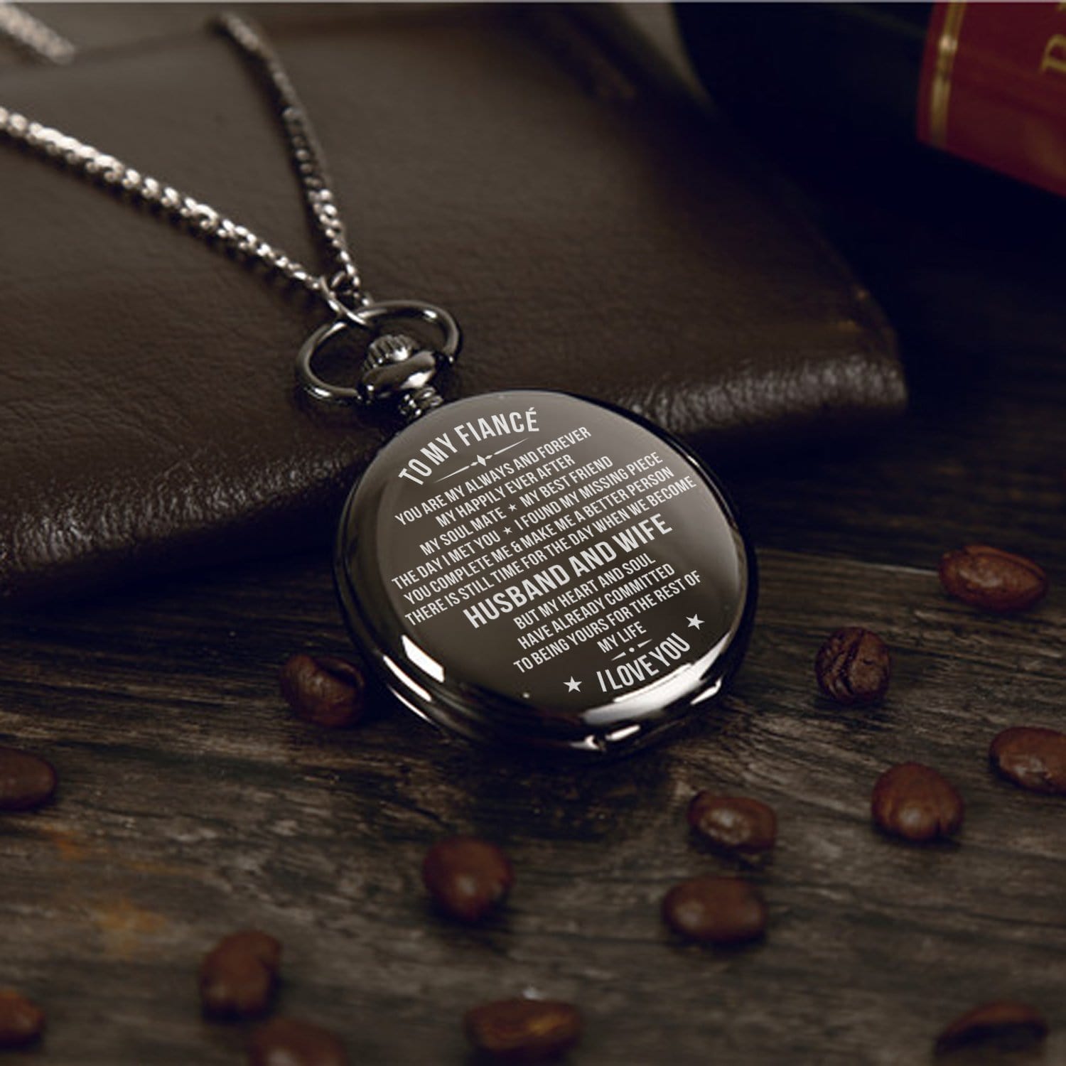 Pocket Watches To My Fiance - I Love You Pocket Watch GiveMe-Gifts